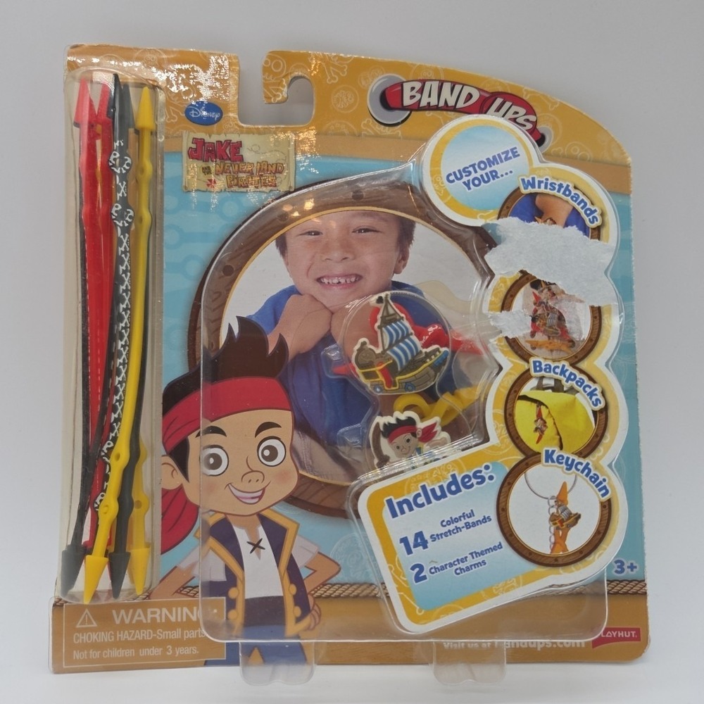 NEW Disney Junior Jake And The Neverland Pirates Bands-Ups 14 Charms 2 Character